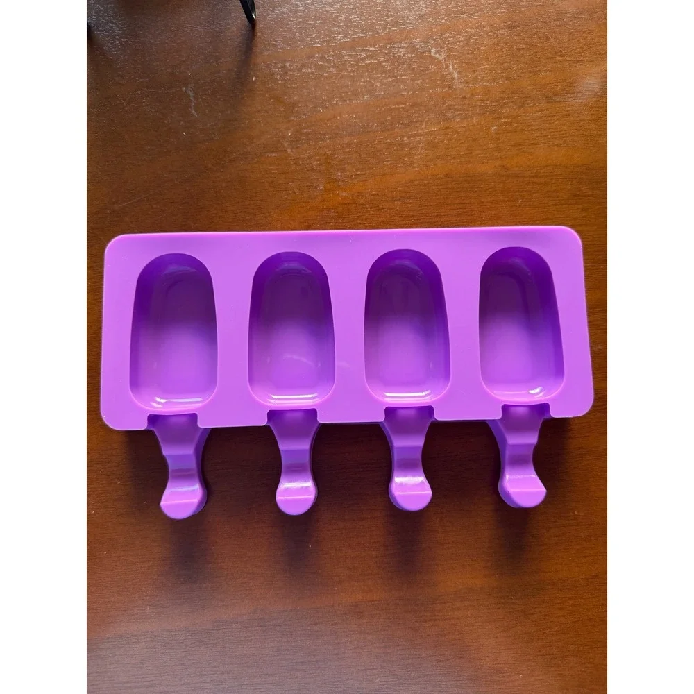 Cake Pop Cakesicle Mold OS Purple Silicone 4-slot Tray